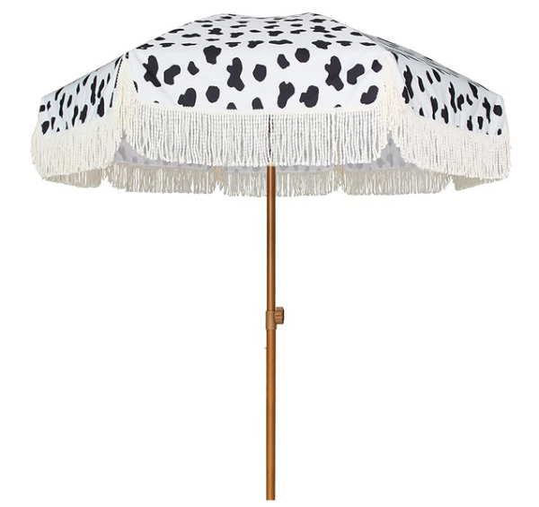 Umbrella w/base - Cow Polka Dots