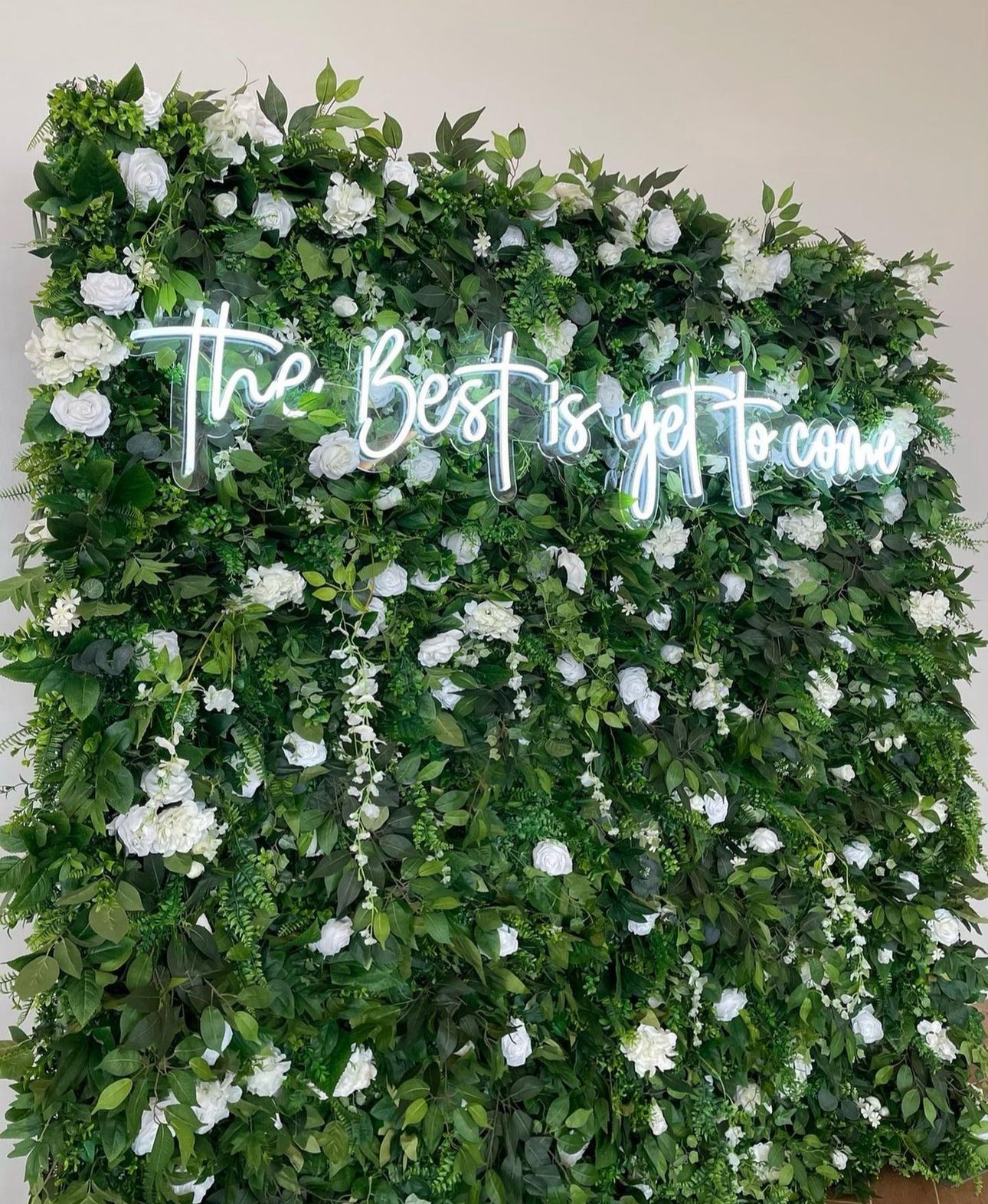 Green Floral Artificial Wall 8'x8' - Image 2