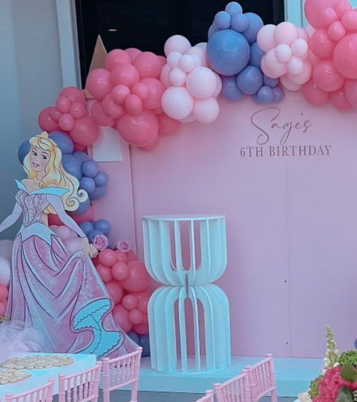 Hour Glass Slatted Plinth Pedestal - Image 3