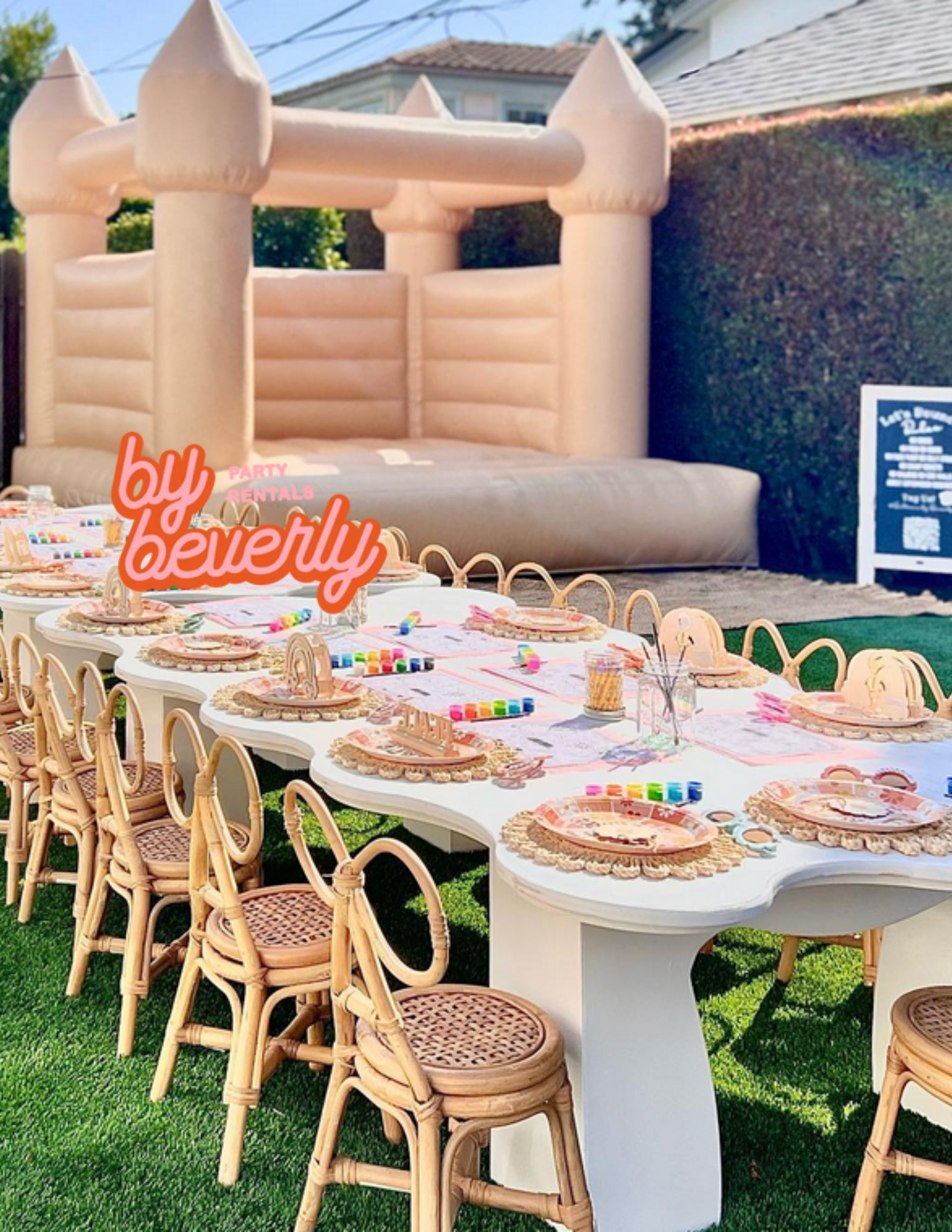 Kids Rattan Bow Chair - Image 4